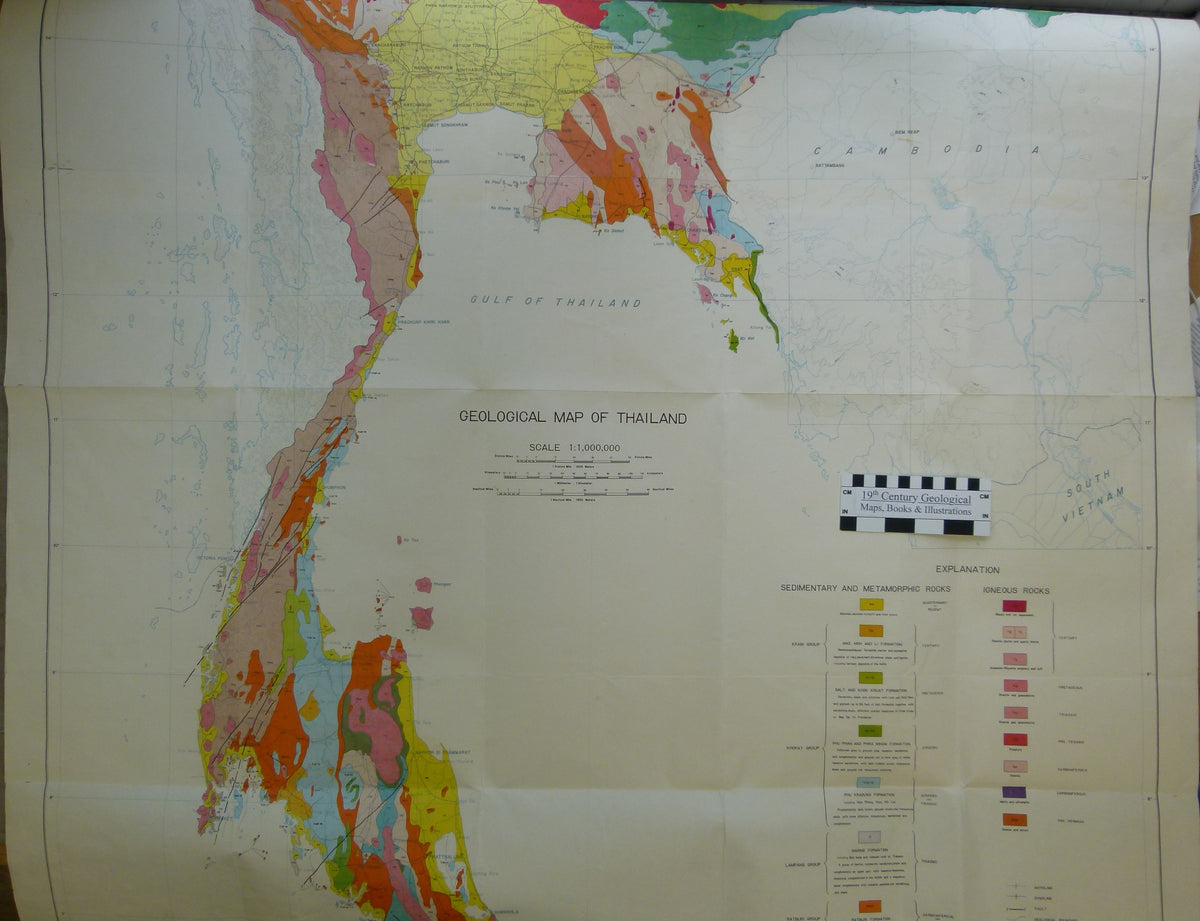 Thailand. Geological Map of Thailand (1969). Bangkok: Dept. of