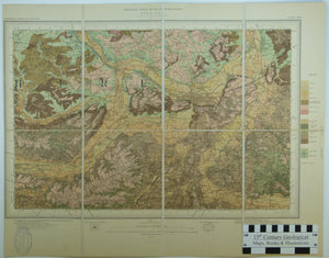 Sheet 268 New Series, Drift. 1” (1904). Reading, base map 1896, geologically surveyed 1898. 1:63,360 scale. Colour print. Dissected