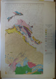 India. (1931). Geological Map of India and Adjacent Countries. Geological Survey of India, 5th edition. Eight flat colour printed sheets, 1: 2,027,520