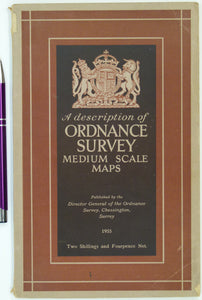 <em>A Description of Ordnance Survey Medium Scale Maps</em> (1955). Chessington, 20pp + 12 plates, 4 folding. Paperback. Refers to 1:25,000 and six-inch scales.