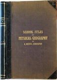 School Atlas of Physical Geography, 1861, early world geological map