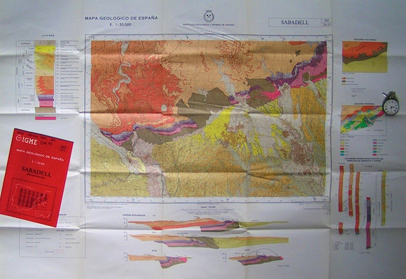 Sabadell – sheet 392, Mapa Geologico de Espana, 1975