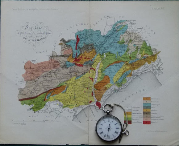 Esquisse d'une carte géologique de l'Hérault, 1876
