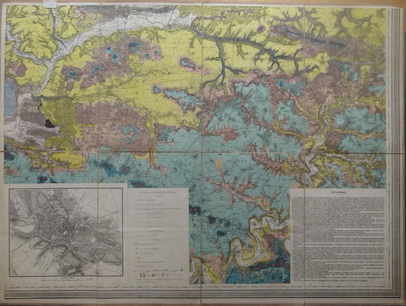 Carte géologique de l'Oise, 1858