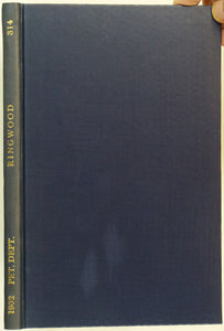 Sheet Memoir 314. Ringwood, by Reid, C. et al 1902, 1st edition.