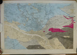 Lanarkshire,  6 (1870) 1:10,560 scale. OS basemap 1858, contoured 1863. Covers Glasgow city area. Geological Survey &nbsp;of Scotland. Flat hand-coloured engraving