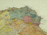 Algeria.(1904). [Carte Géologique d’] Alger bis. Algiers: Service Géologique d’Algérie. 1:50,000. Flat colour lithograph