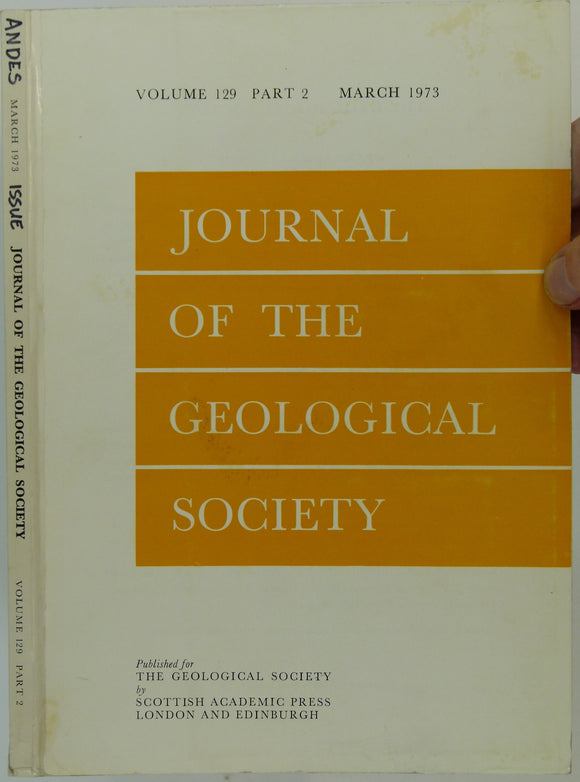 Gansser, A. (1973). ‘Facts and Theories on the Andes’ in Journal of the Geological Society, v129, pt2 pp 93-132 + 2 foldout b/w maps.