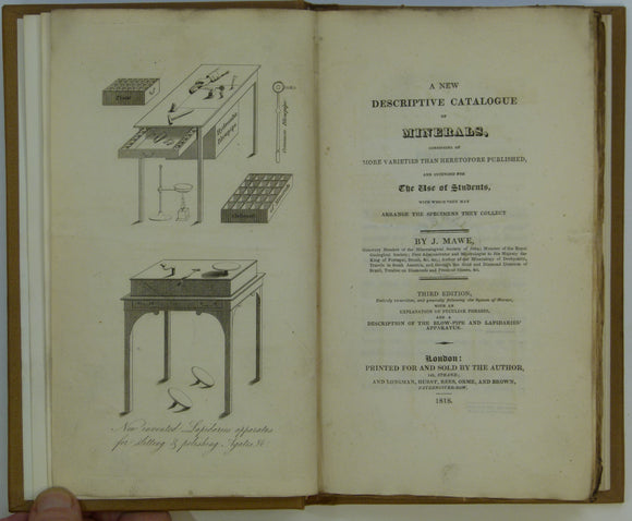 Mawe, John (1818). A New Descriptive Catalogue of Minerals, Consisting of More Varieties than Heretofore Published, London: self-published, 3rd edition.