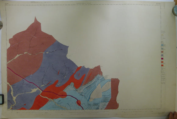 Ayrshire, 26 (1868)1:10,560 scale OS basemap 1860. local high point on Ayrshire border is Priesthill Height at 1,614 feet.. Colour washed engraving