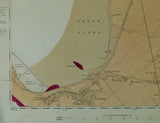 Ayrshire, 22 (1871)1:10,560 scale OS basemap 1860. Covers Troon in southwest corner. Colour washed engraving,