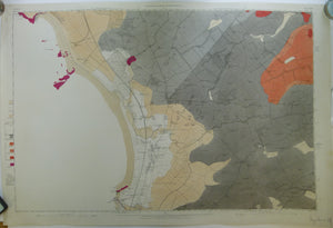 Ayrshire, 27 (1868)1:10,560 scale OS basemap 1860. Covers Prestwick at south edge. 30% blank as sea. Colour washed engraving,