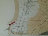 Ayrshire, 27 (1868)1:10,560 scale OS basemap 1860. Covers Prestwick at south edge. 30% blank as sea. Colour washed engraving,