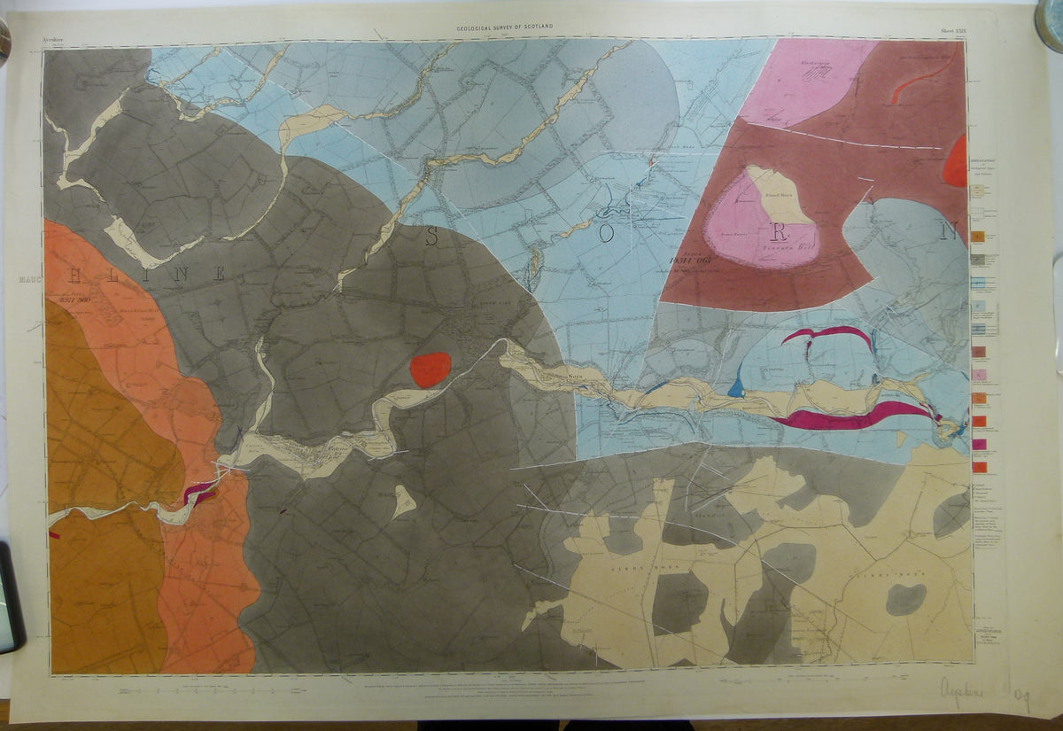 Ayrshire, 29 (1870)1:10,560 scale OS basemap 1860. Covers Catrine and ...
