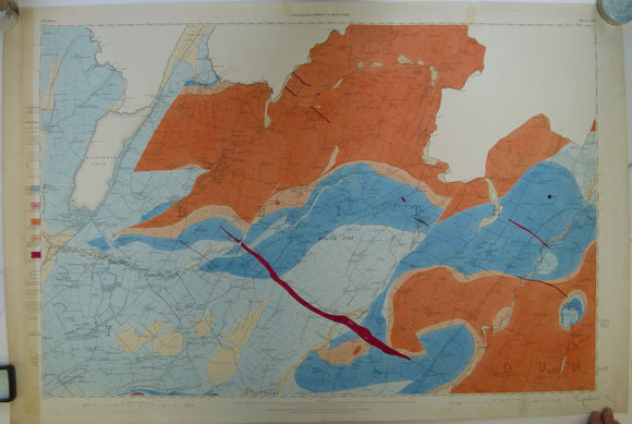 Ayrshire,  8 (1872)1:10,560 scale OS basemap 1858. Kilbirnie Loch is located at the west edge, together with Ayshire 9, (69 x 102.5) covering part of Dunlop district