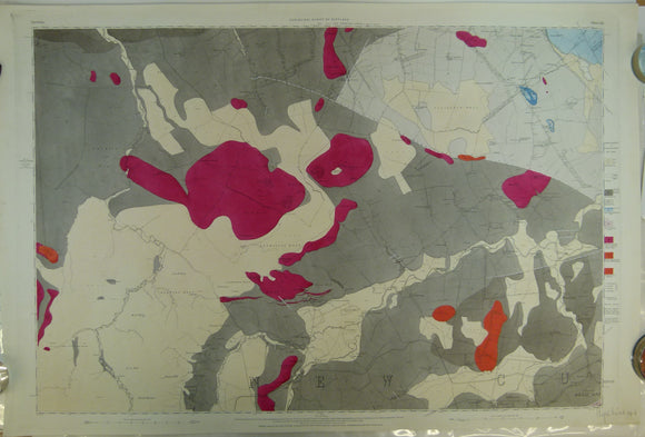 Ayrshire, 41 (1869)1:10,560 scale OS basemap 1860. Covers part of New Cumnock district. Colour washed engraving,