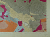 Ayrshire, 46 (1868)1:10,560 scale OS basemap 1860. Covers Patna  and Dalmellington. Colour washed engraving