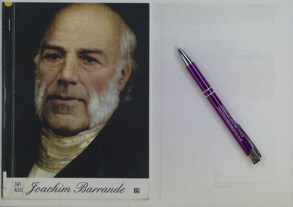 Kriz, Jiri. (1999). Joachim Barrande. Prague: Cesky Geologicky Ustav.12pp. PHOTOCOPY with colour portrait of JB as front cover. Offprint