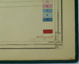 Dumont, André (1853). Carte Géologique de la Belgique, 1st edition. Scale 1:160,000. Complete set of 9 hand-coloured maps. Signed by Dumont.