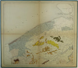 Dumont, André (1853). Carte Géologique de la Belgique, 1st edition. Scale 1:160,000. Complete set of 9 hand-coloured maps. Signed by Dumont.