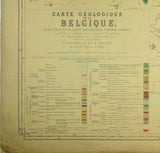 Lelorrain and Henry, E. (1877). Carte Geologique de la Belgique, Reduction de la Carte d’Andre Dumont, Edinburgh: John Bartholomew. Colour lithograph, scale 1:380,000.