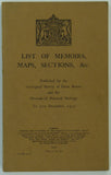 Anon. (1931). List of Memoirs, Maps, Sections, etc, Published by the Geological Survey of Great Britain