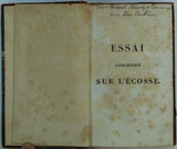 Boué, A. (1820). Essai Géologique sur L’Écosse. Paris: Mme Ve Courcier, 1st edition. Association copy.