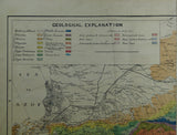 Oswald, Felix (1914). &nbsp;A Geological Map of the Caucasus, 1:1,000,000 scale. Colour lithograph, includes parts of Ukraine, Georgia, Armenia and Azerbaijan.