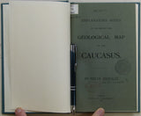 Oswald, Felix (1914). &nbsp;A Geological Map of the Caucasus, 1:1,000,000 scale. Colour lithograph, includes parts of Ukraine, Georgia, Armenia and Azerbaijan.