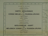 Congo and Ruanda Burundi. (1951). Carte Géologique du Congo Belge et du Ruanda-Urundi. Liège: Royaume de Belgique, Ministère des Colonies