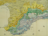 Ukraine / Russia (1937). Moiseev, A.S. (ed). Geological Map [of] Crimean ASSR. Leningrad: Geological Mapping Directorate. Colour lithograph