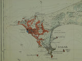Sénégal. 1906). Carte Géologique de la Presqu’ile du Cap Vert [et Dakar]. Paris: Service Geologique a l’Inspection A.O.F.