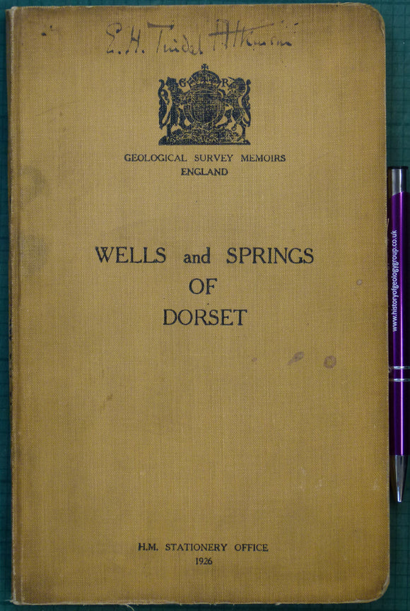 Herefordshire, Wells and Springs of. Whitaker, B.A. and Edwards, W. 1926, 1st edition. 129 + xi pp.