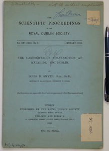 Smyth, Louis B. (1920). ‘The Carboniferous Coast-Section at Malahide, Co. Dublin’. Dublin: Royal Dublin Society