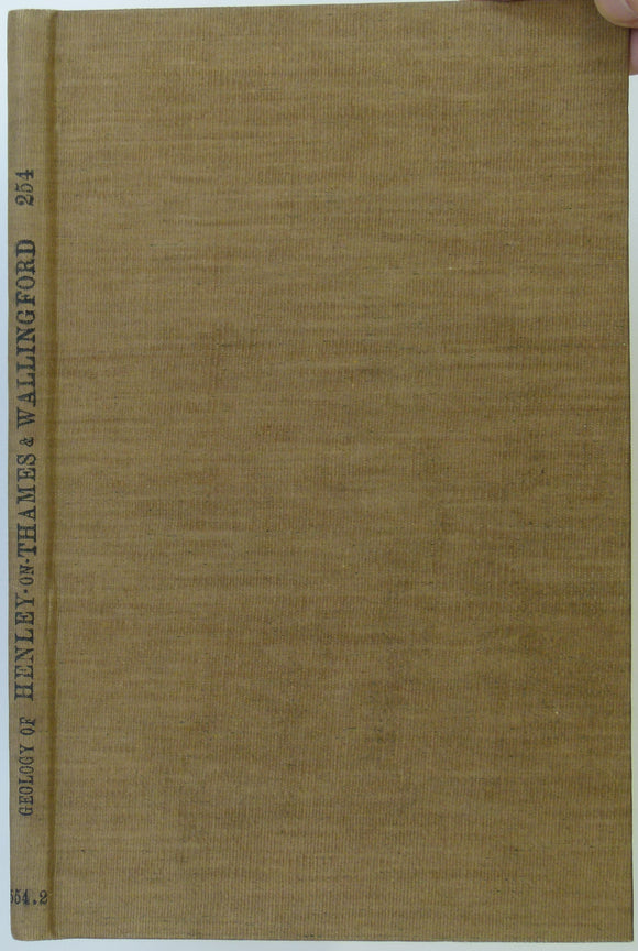 Sheet memoir 254 (1908). Geology of the Country Around Henley-on-Thames and Wallingford. Jukes-Browne, A.J., and White, H.J.Osborne.