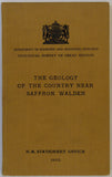 Sheet Memoir 205. Saffron Walden, by Osborne White, HJ and Edmunds, FH. 1932, 1st edition.