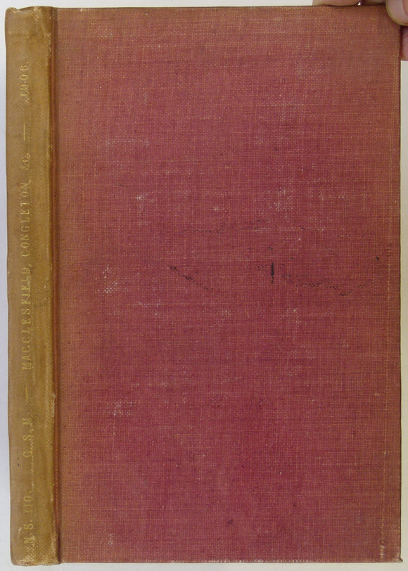 Sheet Memoir 110. Macclesfield, Congleton, Crewe and Middlewich, by Pocock, TI. et al.