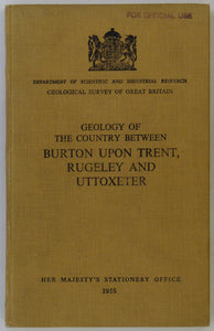 Sheet Memoir 140. Burton on Trent, Rugely and Uttoxeter, by Whitehead, TH. et al.