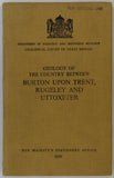 Sheet Memoir 140. Burton on Trent, Rugely and Uttoxeter, by Whitehead, TH. et al.