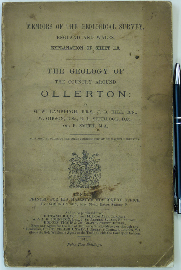 Sheet memoir 113 (1907). The Geology of the Country Around Ollerton. Lamplugh, G.W. et al. London: Geological Survey