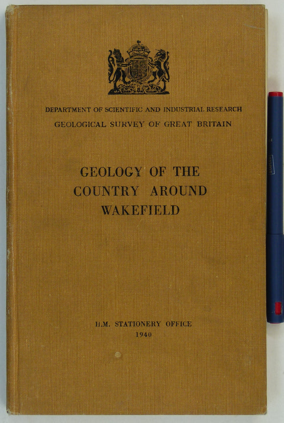 Sheet Memoir  78. Wakefield, by Jones, RCB. et al. 1940, 1st edition.