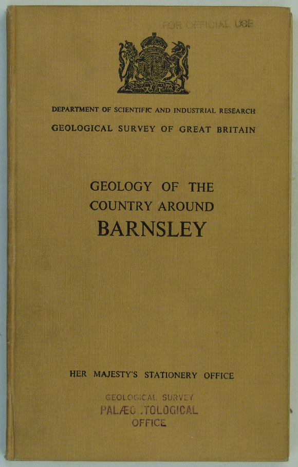 Sheet Memoir  87. Barnsley, by Mitchell, GH. et al. 1947, 1st edition.