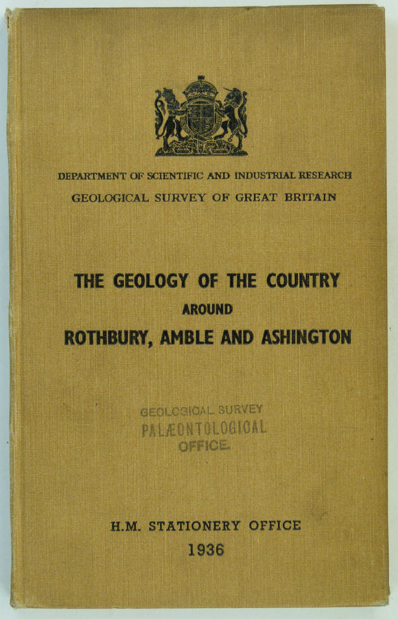 Sheet Memoir    9 & 10. Rothbury, Amble and Ashington, by Fowler, A. 1936, 1st edition. Good condition.