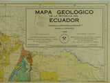 Ecuador (1969). Mapa Geologico de la Republica del Ecuador. Servicio Nacional de Geologia y Mineria. Two joined colour lithographed sheets