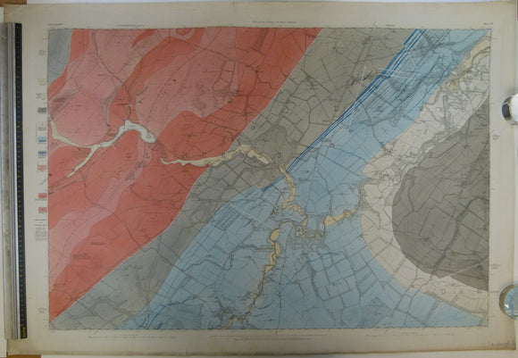 Edinburghshire, 12 (1864)1:10,560 scale OS basemap 1854. Covers Loanhead at north edge and Penicuik at south edge. Colour washed engraving,