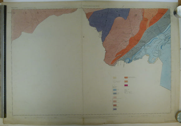 Edinburghshire, 17 (1864)1:10,560 scale OS basemap 1853. Covers part of Penicuik district. 60% blank as adjacent county.