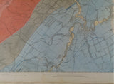 Edinburghshire, 12 (1864)1:10,560 scale OS basemap 1854. Covers Loanhead at north edge and Penicuik at south edge. Colour washed engraving,