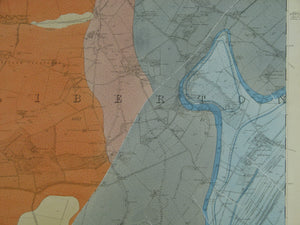 Edinburghshire, &nbsp;6. (1864)1:10,560 scale OS basemap 1855. Covers south of Edinburgh, including Slateford and Gilmerston. Colour washed engraving