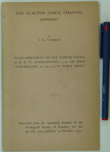 Southeast England. Warren, S.H. (1955). ‘The Clacton (Essex) Channel Deposits, with Appendices on the Marine Fauna,