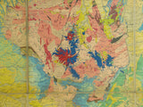 Jacquot and Michel-Lévy (1889). Carte Géologique de la France. Paris: Baudry et Cie. for Service Géologique de la France. First edition. Scale 1:1,000,000. Colour